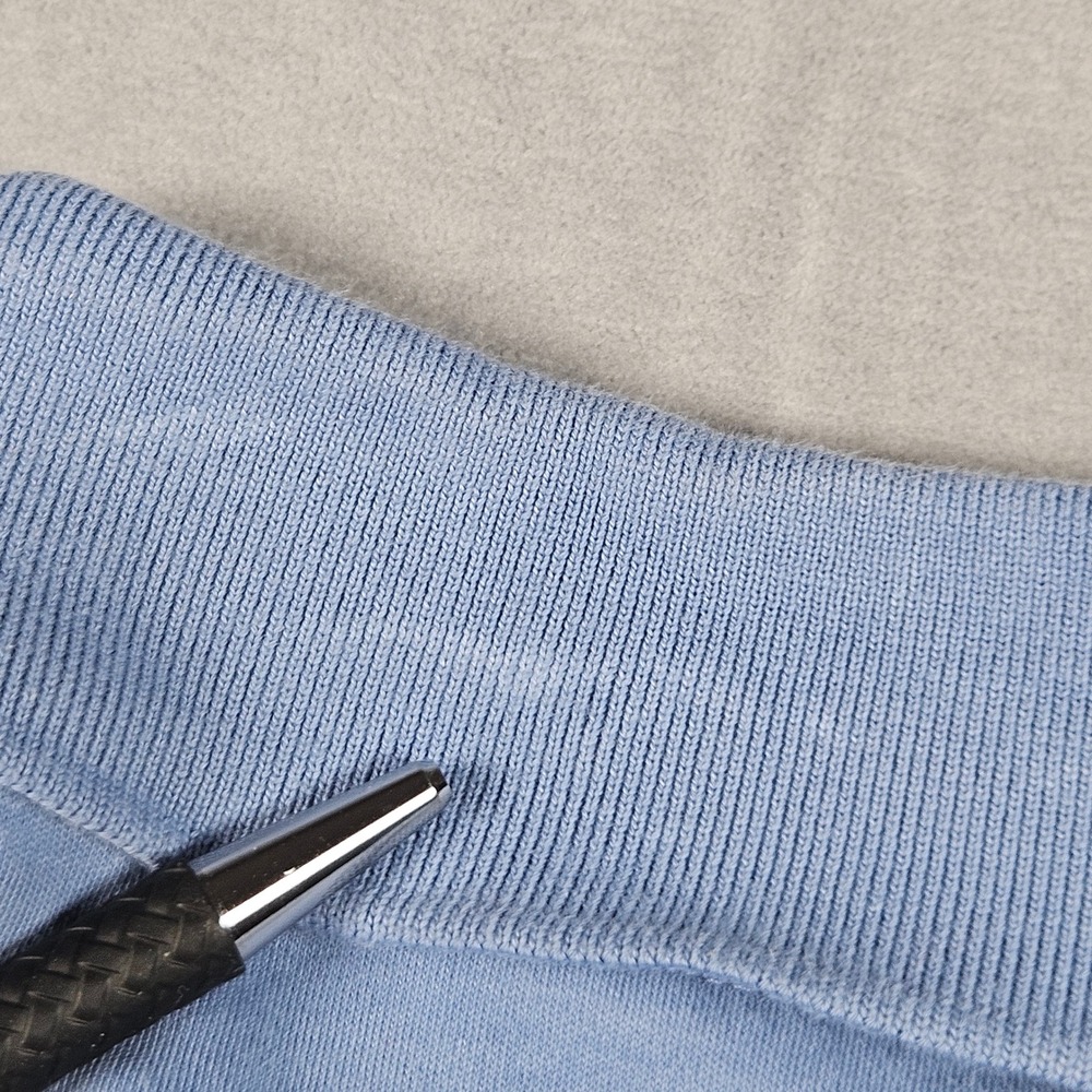 Polo Ralph Lauren Polo Shirt Mens LT Blue Long Sleeve Cotton Flesh Pony Logo - Picture 8 of 12